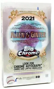 2021 TOPPS ALLEN & GINTER CHROME BASEBALL HOBBY 12 BOX CASE BLOWOUT CARDS