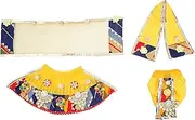 [Aditri Creation] Laxmi Ganesh Dress Vastra Poshak Cloth Lehenga Chunari Dhoti Puja Item Samgari Radha Krishna Dress for Laxmi Ganesh Durga Devi Idol Statues Indian Traditional Navratri Festival (Size: 4 Inches