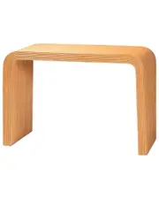 Baxton Studio Guevara Bohemian Fluted Rattan Console Table