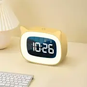 Rechargable Digital Alarm Clock Night Light Touch Snooze