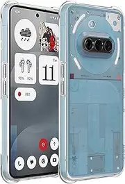 Zeking for Nothing Phone (3a) Case, Crystal Clear Transparent Reinforced Corners TPU Shock-Absorption Flexible Case Cover for Nothing Phone (3a) (Clear)