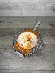 NEW Nordic Ware Egg Waffle Pan Cast Aluminum Williams Sonoma Stovetop Griddle
