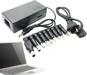 Laptop Charger Converter - Multi-Port Laptop Charging Adapter with 9 Tips - Multi-Port Laptop Charging Plug Replacement Adjustable 12-24V for Travel