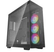 DeepCool CH780 Panoramic Tempered Glass ATX Case, 1 x Pre-Installed Fans, GPU up