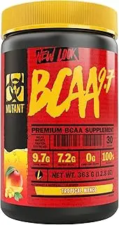 Mutant BCAA 9.7 Supplement BCAA Powder with Micronized Amino Energy Support Stack, 348g - Tropical Mango