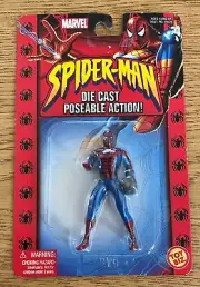 Marvel Spider-Man Die-Cast Poseable Web Glove (2002) Toy Biz 2.5 Inch Figure