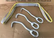 3 pc Sheet Metal Hook Set CLONE of 3100 STYLE FREE PULLING SLING