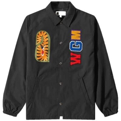 A Bathing Ape coach jacket (shark) black
