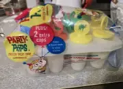 Vintage Flambeau Popsicle Molds Freezer Set 8 Holders Tray Ice Pop Maker 1970s