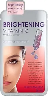 Skin Republic Vitamin C Brightening Sheet Mask Proven to Brighten and Hydrate After One Use. Made in Korea. 10 Pack.