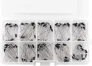 Oreilet 100pcs 10Values Rectifier Diode Assortment Electronic Kit, Diodes Set With Box, Low Leakage and Forward Voltage Drop1N4001~1N4007 1N5817~1N5819