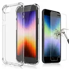 Flexible TPU Cover with Air-Guard for Apple iPhone SE 3rd, Case & Glass Screen