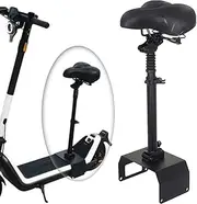 Electric Scooter Saddle Compatible with NIU KQi3, KQi3PRO, KQi3MAX 2019-2024 Folding Seat, Adjustable E Bike Saddle Punch Free Shockproof Saddle Replacement for Adults
