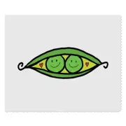 2 x 'Two Happy Peas in a Pod' Lens Cleaning Cloths (LC00029083)