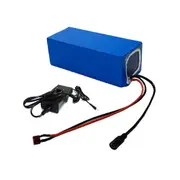 TDR 36V 10AH Lithium Li-ion 18650 10S4P Battery Pack with AUS Charger Set for Electric Bike, Brand New Blue Pack