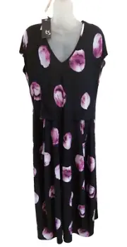 TAKING SHAPE size XS 16 18 Middy Stretchy s/sleeved Tunic Dress-NEW W/TAGs
