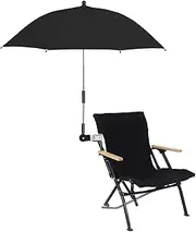 Chair Umbrella with Clamp, Universal Adjustable Beach Umbrella UV Protection Portable Sun Shade Umbrella for Patio Chairs, Beach Chairs, Strollers, Wheelchairs,and Golf