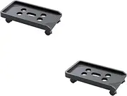 TEHAUX 2pcs Chassis Bracket Computer Tower Storage Shelf Computer Stand for Laptop Mobile Computer Stand Computer Mainframe Holder Computer Case Rack Computer Case Bracket Black Plastic