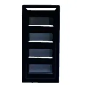 Lego 61409 Black Slope 18° 2 x 1 x 2/3 With 4 Slots Grille Element 4541191