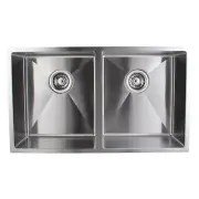 770x450x215mm 1.2mm Double Bowls Top/Undermount Kitchen 304 Stainless Steel Sink