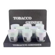 1.9" Tobacco Herb Spice 4 PC Iridescent Spice Crusher with Mesh Filter Grinder