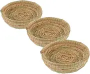 3pcs Bed Handmade Nest Delicate Hamster Nest Small Rat Hamster Bed Sleeping Pad Resting Mat Molar