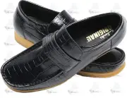 Clarks Wallabee Loafer Black Crocodile 26179970 Casual Boat Shoes