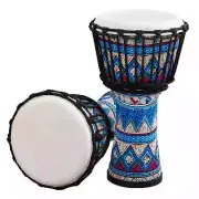 8 Inch African Drum Hand with Colorful Art Pattern Percussion Musical Instrument