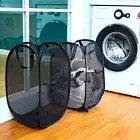 2-Piece Pop up Laundry Hamber Collapsible Basket Clothes Hamper Strong Mesh Laun