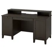 IDANÄS desk with add-on unit, brown