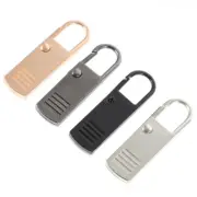 4 Pcs Metal Puller Durable Zipper Pulls Luggage Replacement Travel