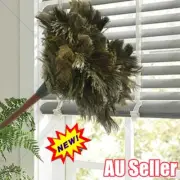 2PCS Anti Static Genuine Ostrich Feather Duster 35CM Wooden HWZdle Brush CleAF