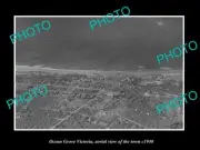 OLD POSTCARD SIZE PHOTO OCEAN GROVE VICTORIA AERIAL VIEW OF THE TOWN c1940 1