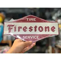在飛比找蝦皮購物優惠-日本進口 美國經典輪胎品牌 Firestone 立體鐵牌 可
