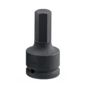 Genius Tools 3/4" Dr. 27mm Hex Impact Bit Socket, 88mmL (CR-Mo) - 648827