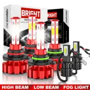 9005 9006 H3 LED Headlight Kit Hi Lo Fog Light for 2001 2002-2004 Toyota Corolla