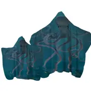 Underwater Art Giant Octopus Towel with Hood