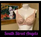 WACOAL 85199 NATURALLY NUDE ARABESQUE SEMI SHEER FULL FIGURE UNDERWIRE BRA 36DDD