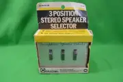 Calectro 3 Position Stereo Speaker Selector S2-192,New Sealed,Old Stock