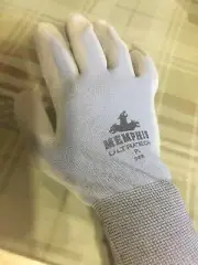 Memphis Ultra Tech Tactile Dexterity Work Gloves, Gray, Large (9696L) In Plastic