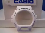 Casio Watch Parts DW-6900 R-7 Bezel / Shell. White W/ Dark Green G-Shock Letters