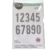 Sizzix Thinlits Die Cut Set Bold Numbers by Alison Williams Crafts Scrapbooking