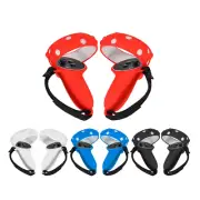 2Pcs Silicone Handle Grip Cover +Nylon Strap For Oculus Quest 2 VR Controller a
