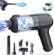 Cordless Vacuum Cleaner, 16000PA Strong Suction Power with Brushless Motor, Air Duster,3 in 1 Keyboard, Car Vacuum Cleaner, Mini Handheld Vacuum Cleaner with Multi-Nozzles for Car, Home, Office, Pet