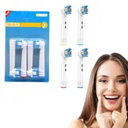 4pcs Replacements Electric Toothbrush Heads Compatible with Oral B-Style 2