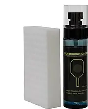 Paddle Cleaner Spray, 100ml Powerful Cleaning Solution, Racquet Care with Sponge Brush, Carbon Fiber Paddle Cleaner, Restores Grip & Spin, Convenient for Regular Maintenance