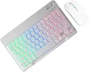 Cordless Keyboard Mouses Combo - Ergonomic Wireless Computer Keyboard and Mouses Kit, USB Receiver Desktop Set | Slim Profile Wireless Typing and Pointing Device, Portable Pc Accessory for Offices
