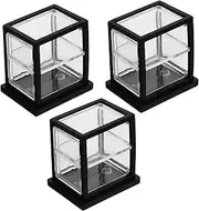 UPKOCH Miniature Cake Display Case for Dollhouse Double Layer Miniature Food Display Counter