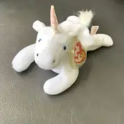 RARE Mystic The Unicorn Ty Beanie Baby With Tag Errors - 1994 Rainbow Mane/Tail