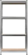 4-Tier Bookshelf Standing Shelf for Home Office | Sturdy Galvanised Steel & Engineered Wood | Space-Saving Storage Solution for Books, Decor & More